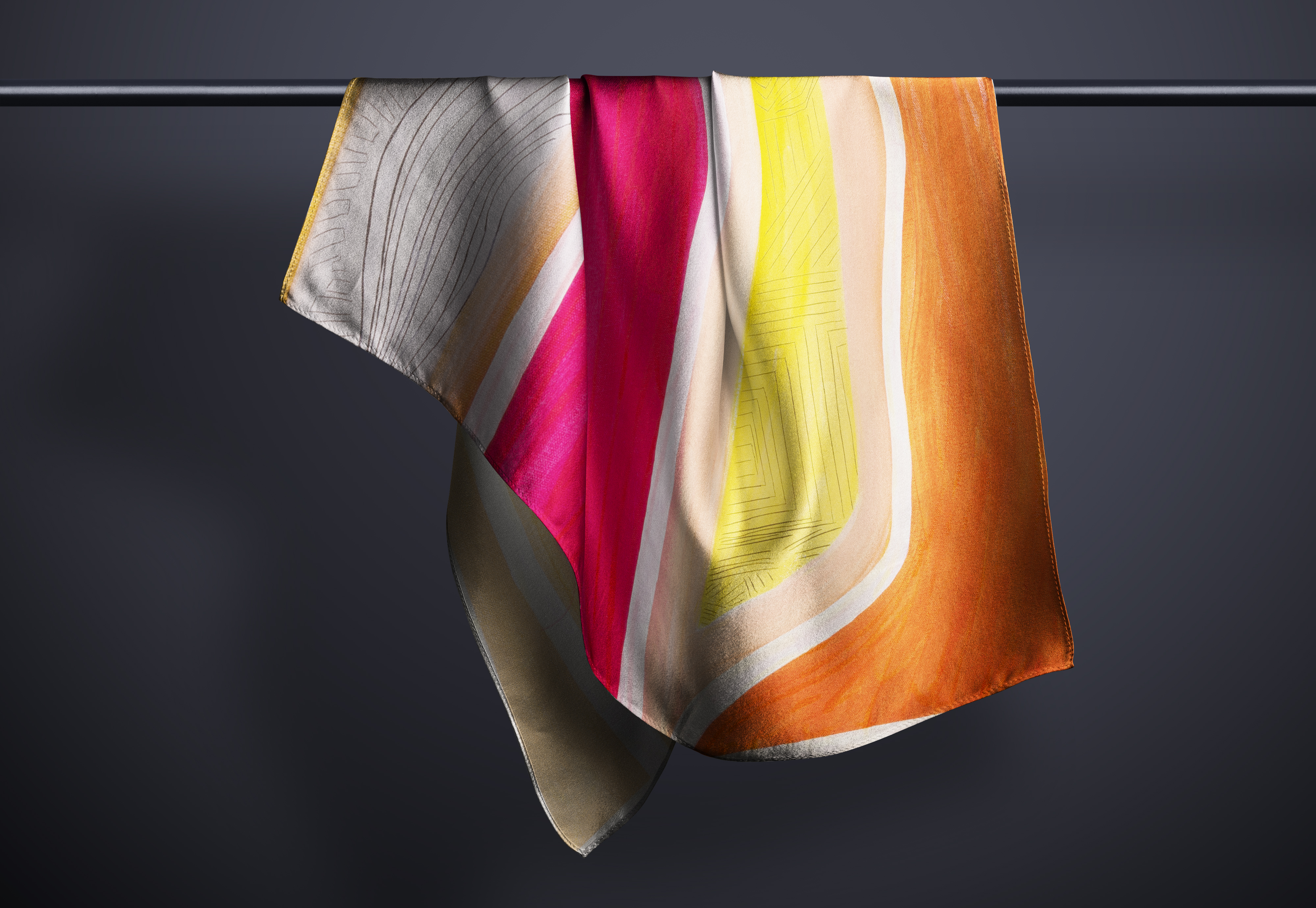 Carré de soie Faille II 66x66cm