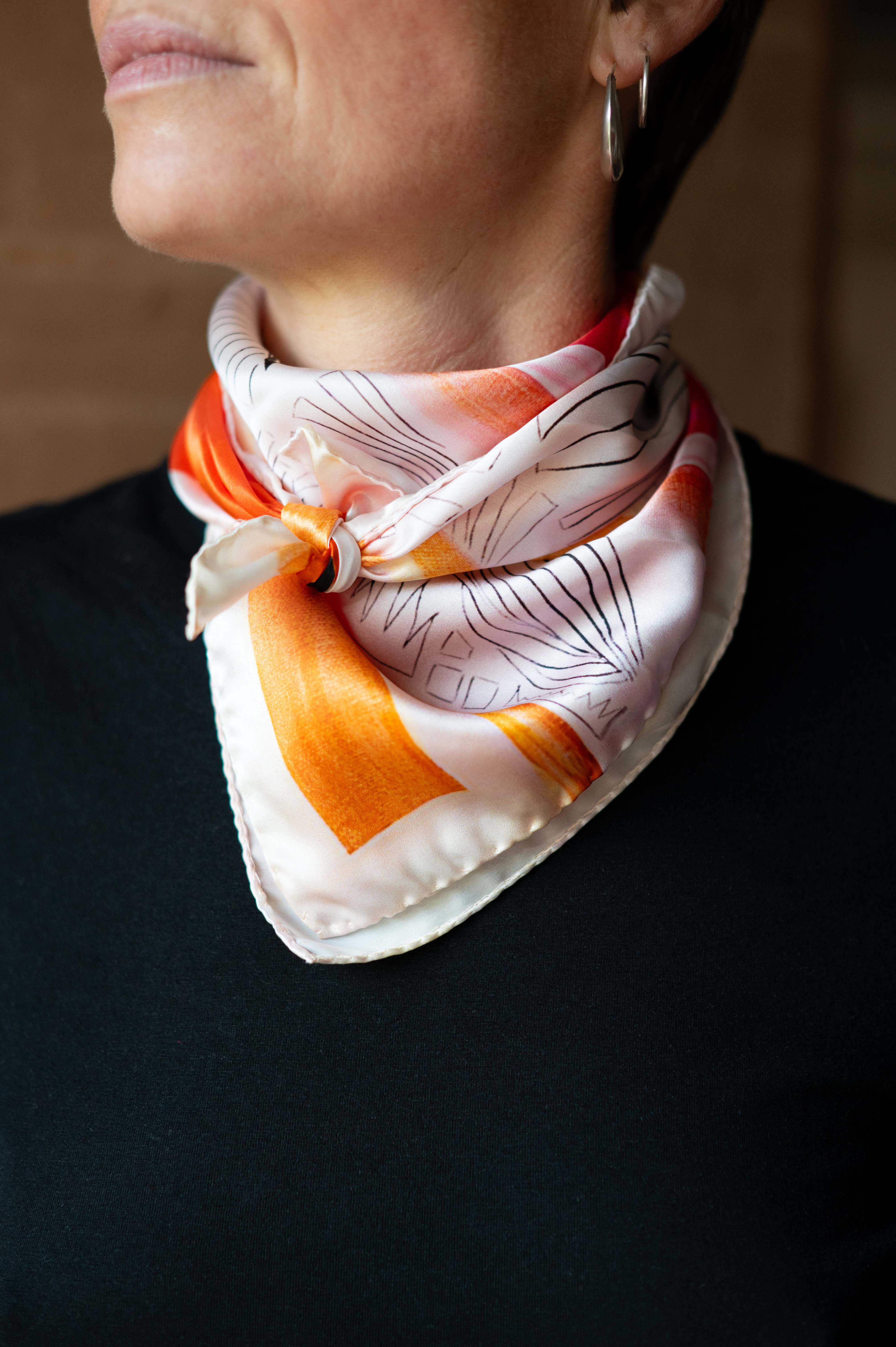 Carré de soie Faille II 66x66cm