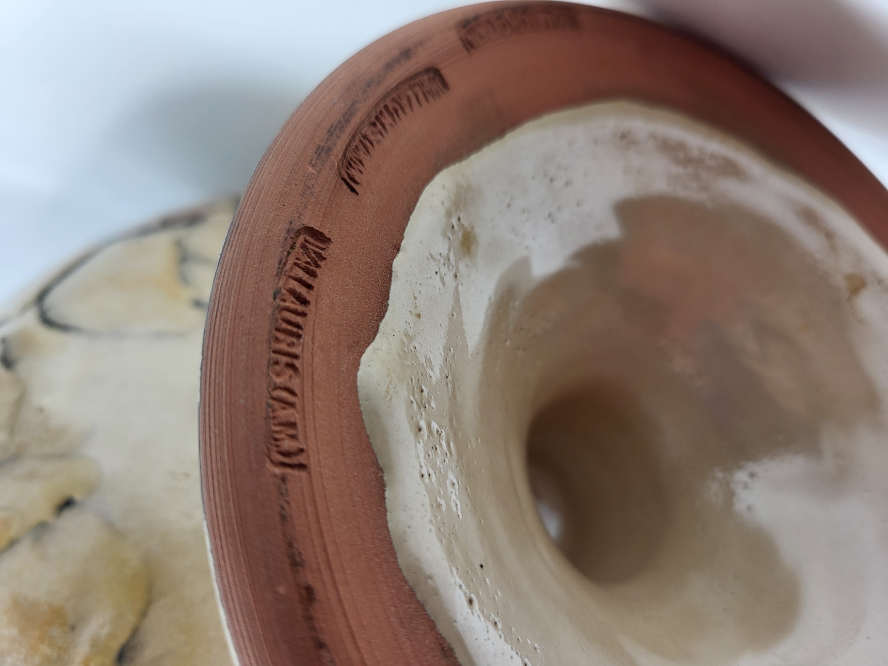 Grande Coupe en céramique émaillée Francaise Vallauris French Riviera 1970