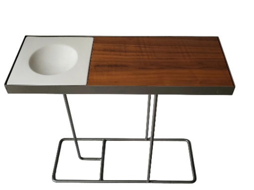 Bout de Canapé Robin Day pour Habitat International en métal et bois