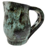 Pichet Alexandre Kostanda en grès émaillé Francais Vallauris French Riviera 1940