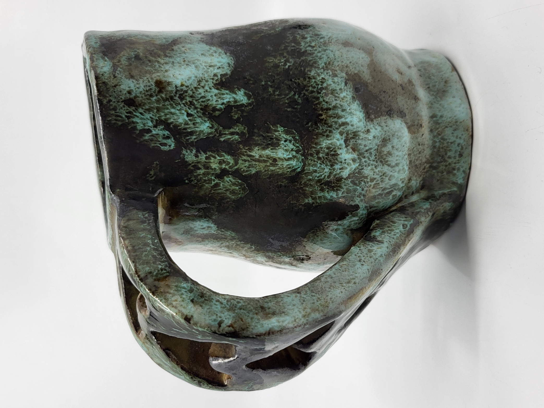 Pichet Alexandre Kostanda en grès émaillé Francais  Vallauris French Riviera 1940