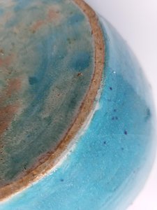 Vase Primavera Colette Guéden en céramique, Bleu Francais 20th Century