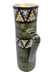 Pichet Kercy Quimper en céramique par Simone Carrié, Francais,1950