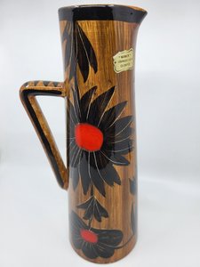 Cruche ou Vase, Kercy Quimper, Elchinger en céramique Pièce Unique Francaise 1950