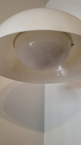 Lustre Kartell KD6 4006 Blanc par Achille Pier Giacomo Castiglioni Italy 1950