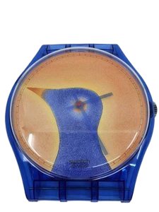 Horloge murale Maxi Swatch MGZ 001 par Jean Michel Folon série limitée 1990