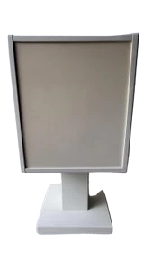 Meuble vitrine Blanc Hi Fi Akai Cube par PB Design Allemagne Space Age 1980