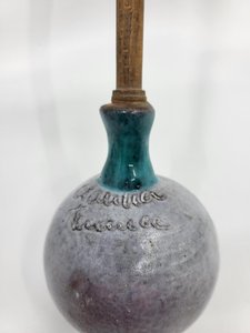 Louche Robert et Jean Cloutier en céramique décor anthropomorphe France Circa 1950