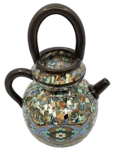 Chevrette ou Gargoulette Jean Gerbino en céramique Vallauris France French Riviera Circa 1950