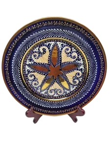 Assiette décorative en céramique HB Quimper France