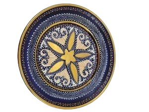 Assiette décorative en céramique HB Quimper France