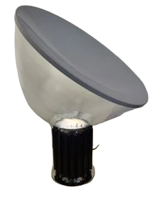 Lampe Taccia par Achille et Pier Castiglioni par Flos grand modèle en verre et Aluminium Italie  circa1960