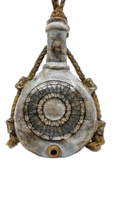 Bouteille Jean Rivier en céramique, France, Vallauris 1950 