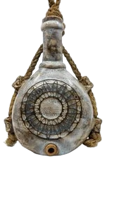 Bouteille Jean Rivier en céramique, France, Vallauris 1950 