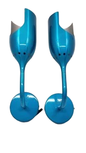 Appliques murales Tsé Tsé Tournebrille en aluminium Bleu Francais (Set de 2)