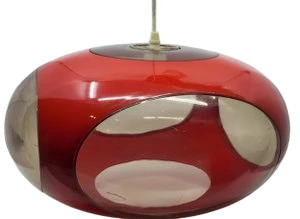 Lustre Luigi Colani Rouge Space Age 1970