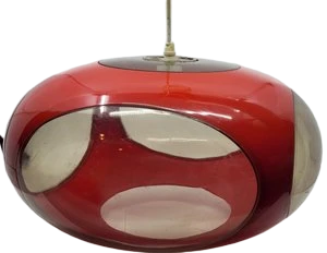 Lustre Luigi Colani Rouge Space Age 1970