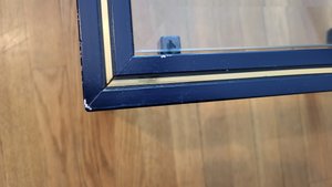 Table Gigognes Empilables Pierre Vandel en métal laqué Bleu et plateau verre (Set de 3)