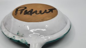 Assiette Robert Picault en céramique émaillée France Vallauris French Riviera Circa 1970
