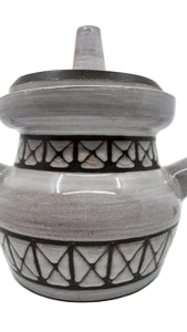 Soupière Décorative Emille Masson décor géométrique en céramique Vallauris France Circa1960