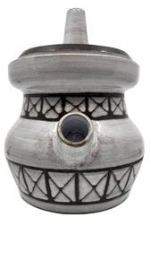 Soupière Décorative Emille Masson décor géométrique en céramique Vallauris France Circa1960