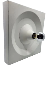 Appliques Murales Klaus Hempel par Kaiser Leushten en métal Blanc Space Age, Allemagne Circa 1960 (lot de 2)