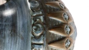 Vase Jean de Lespinasse en céramique Bleu French Riviera France Circa 1960/70 Vintage