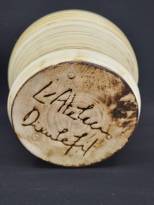 Vase Jacques Pouchain "Atelier Dieulefit" en Céramique Beige émaillée France Circa 1960 Vintage