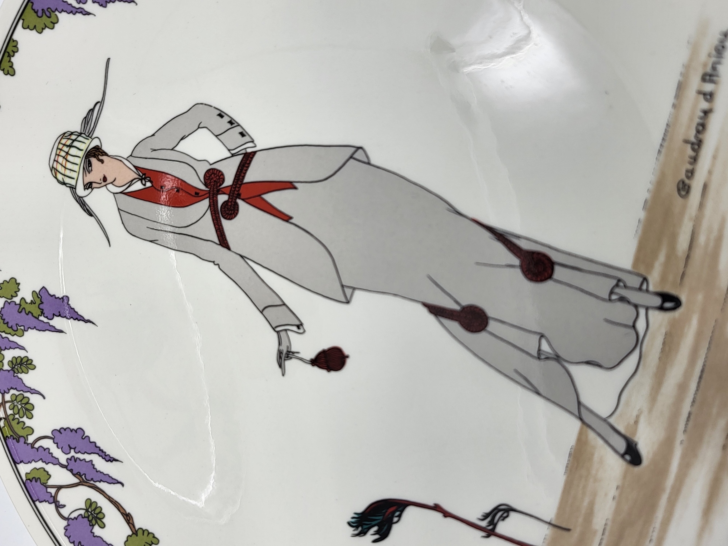 Assiettes Villeroy et Boch Design 1900 en porcelaine décor Art Déc (lot de 4)