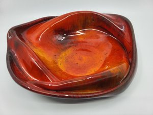 Vide Poche en céramique Rouge Orangé France 2010