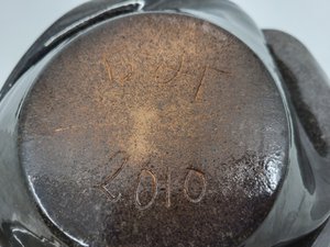 Vide Poche en céramique Rouge Orangé France 2010