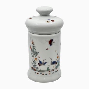 Pot en de la Manufacture Porcelaine du Lys Royal reproduction du décor "Kakiemon" Château de Chantilly XVIII France