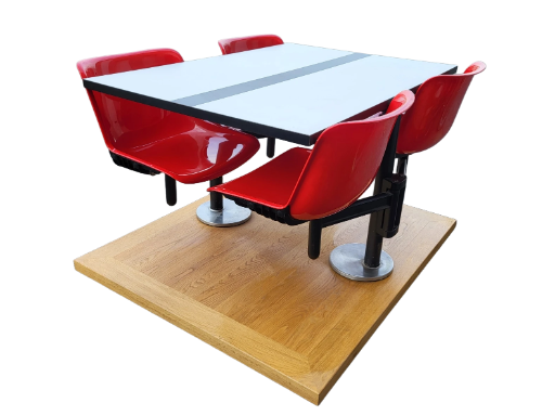 Table modus et chaises Osvaldo Borsani par Tecno Italie 1970 Space Age