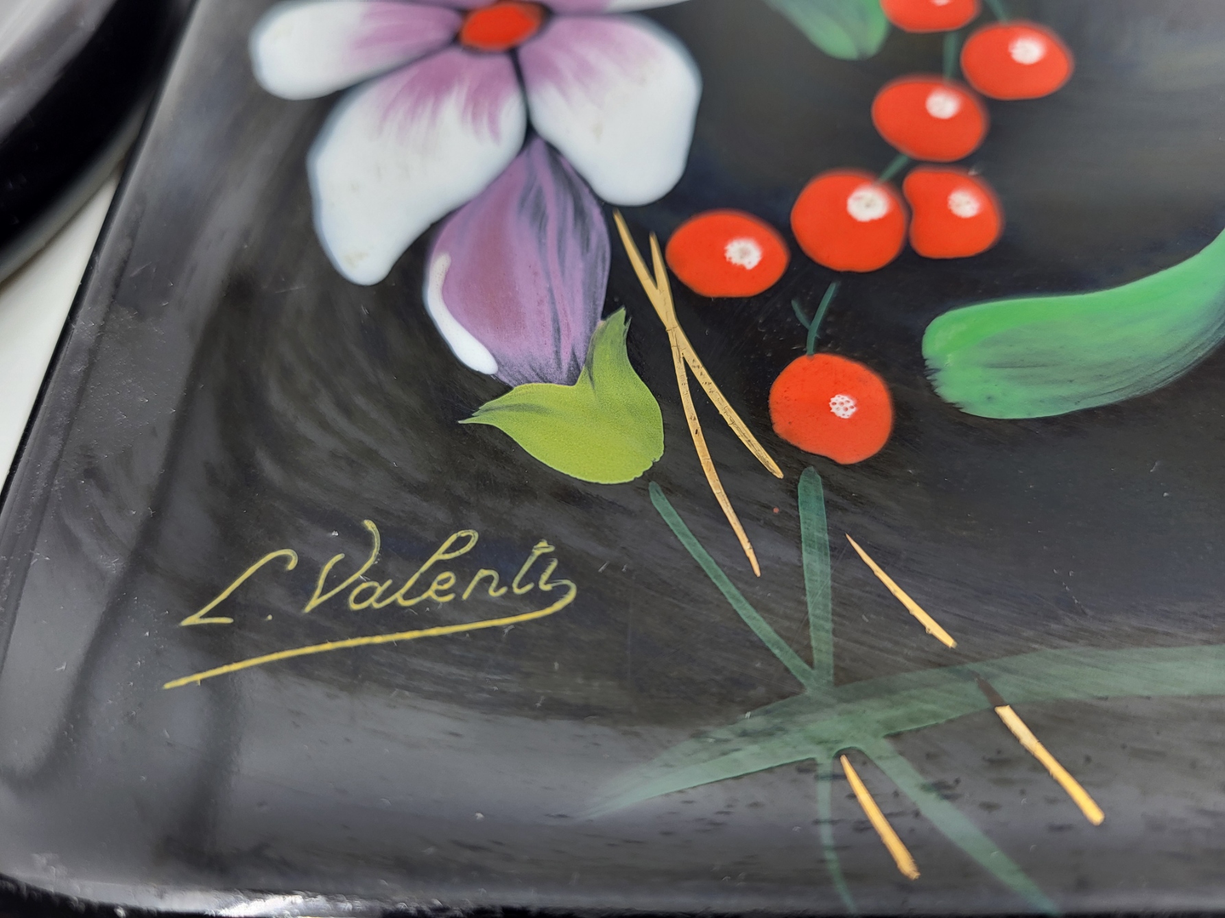 Ensemble dessous de plats Longwy France 1970