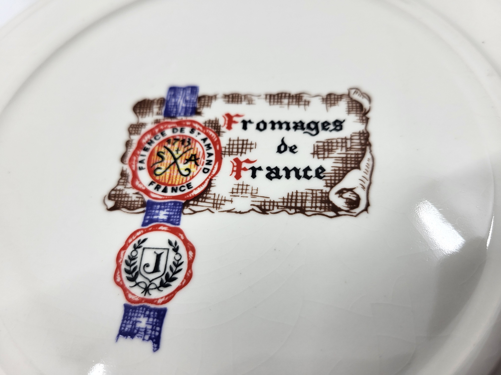 Service assiettes à fromages Saint Amand (lot de 6)