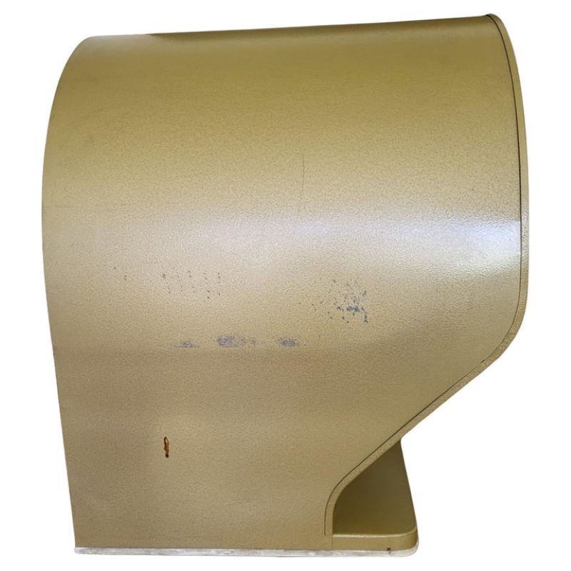 Cabine téléphonique  Outelec insonorisée Française en métal doré Circa 1970, vintage