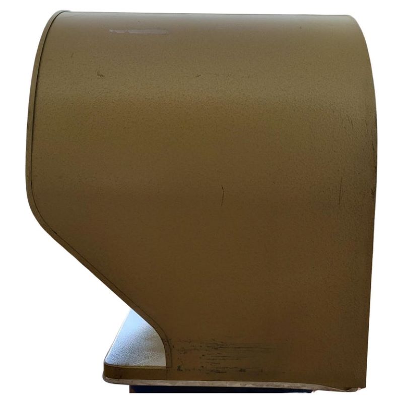 Cabine téléphonique  Outelec insonorisée Française en métal doré Circa 1970, vintage