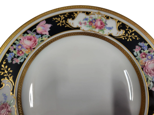  Assiette plate de L' Ancienne Manufacture Royale de Limoges France