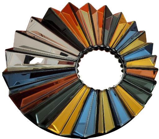 Miroir Olivier de Schrijver Couleurs du monde "Hommage à Line " série limitée 10/60