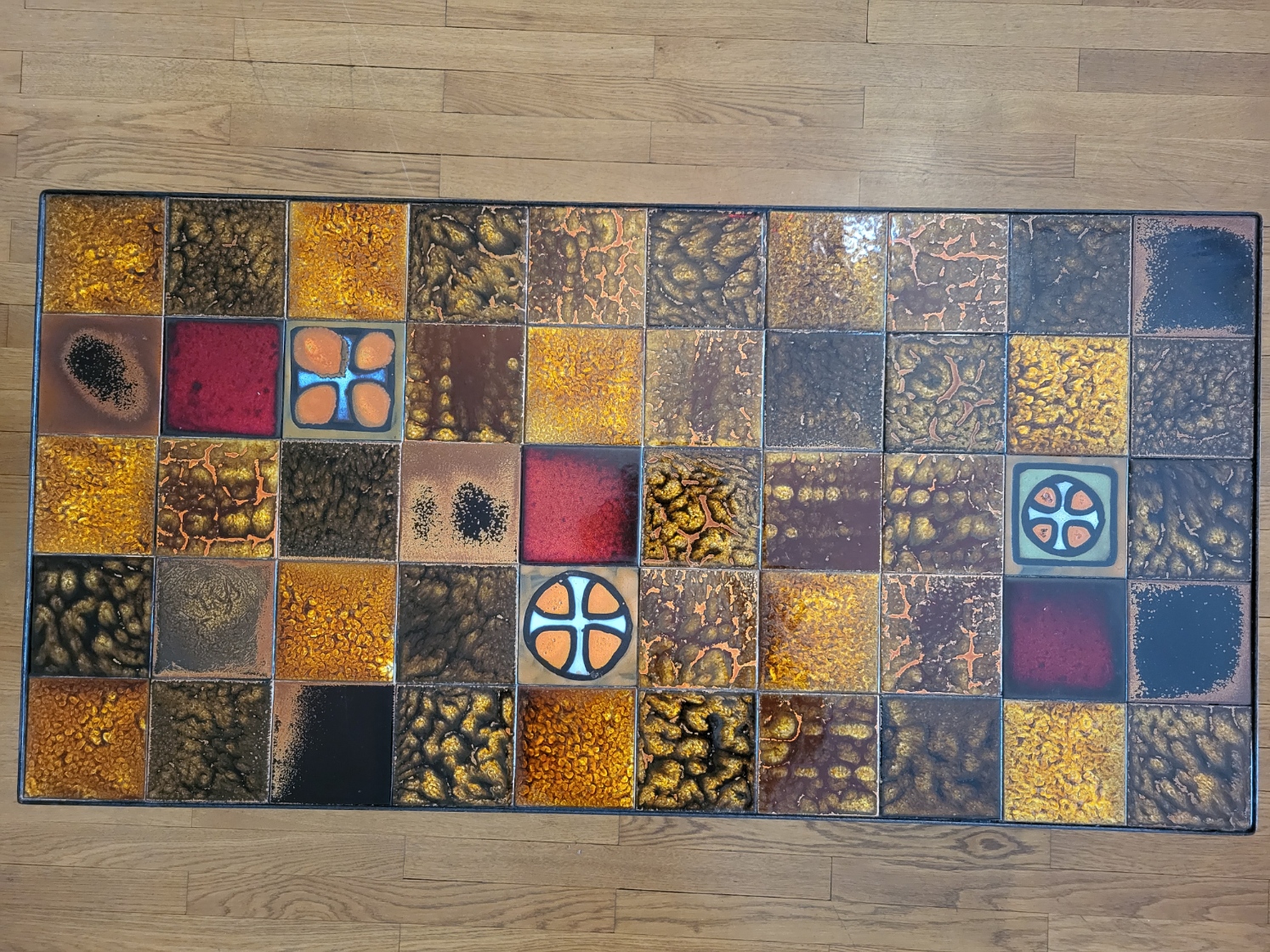 Table basse Roche Bobois en céramique émaillée Francaise circa 1970 Vintage  Mid-Century