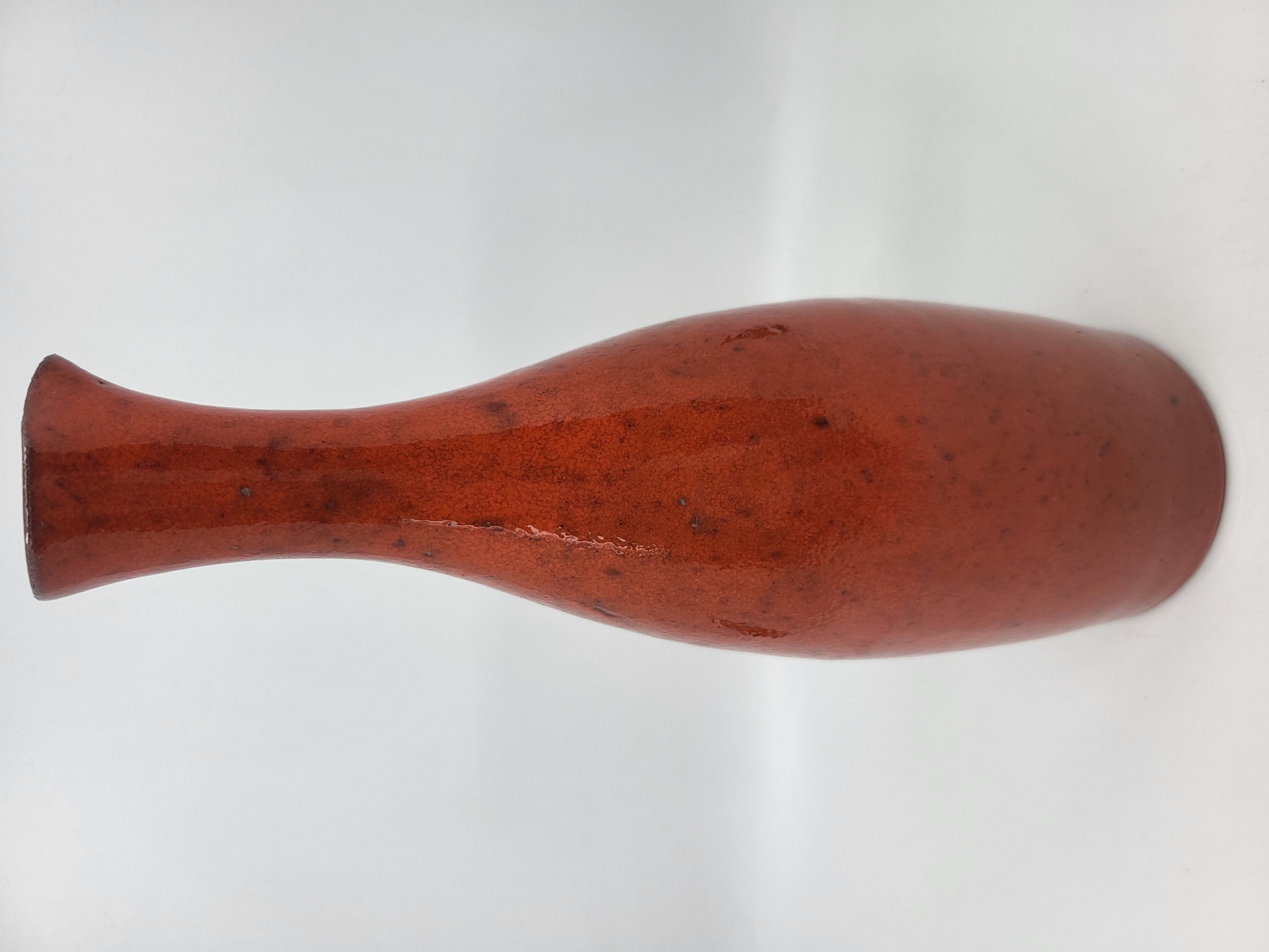 Vase Robert Picault en Grès émaillé Rouge Francais Côte-d'Azur 1950