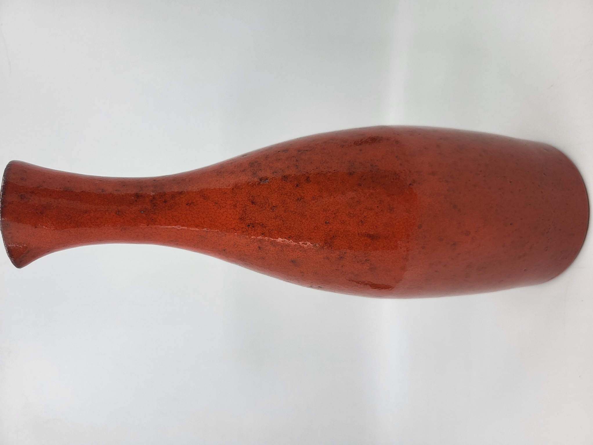 Vase Robert Picault en Grès émaillé Rouge Francais Côte-d'Azur 1950