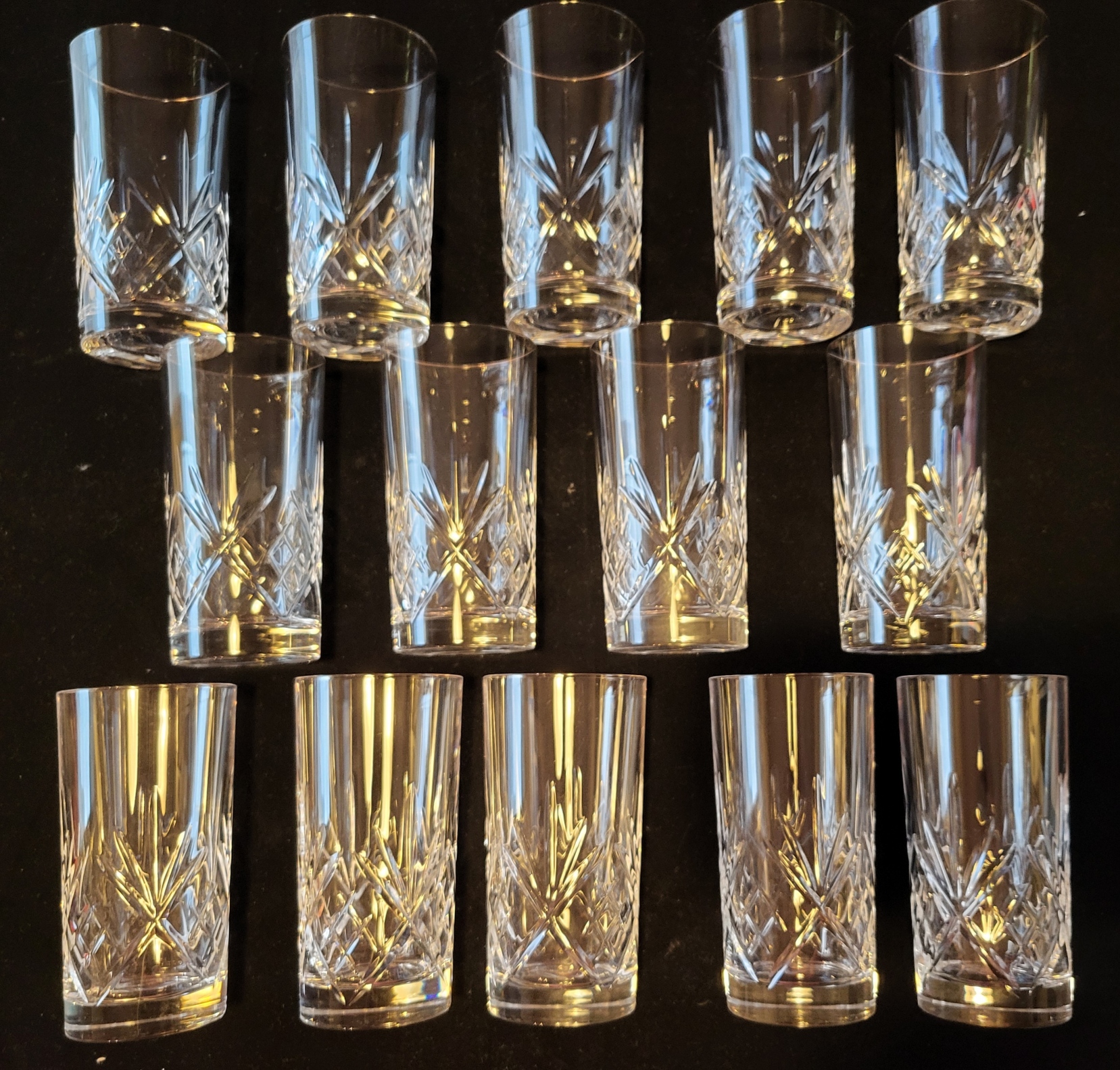 Verres à eau en cristal de Paris 