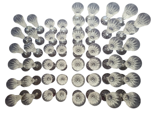 Service de verres  Cristal Saint Louis modèle Tarn (51 pièces) France 1950