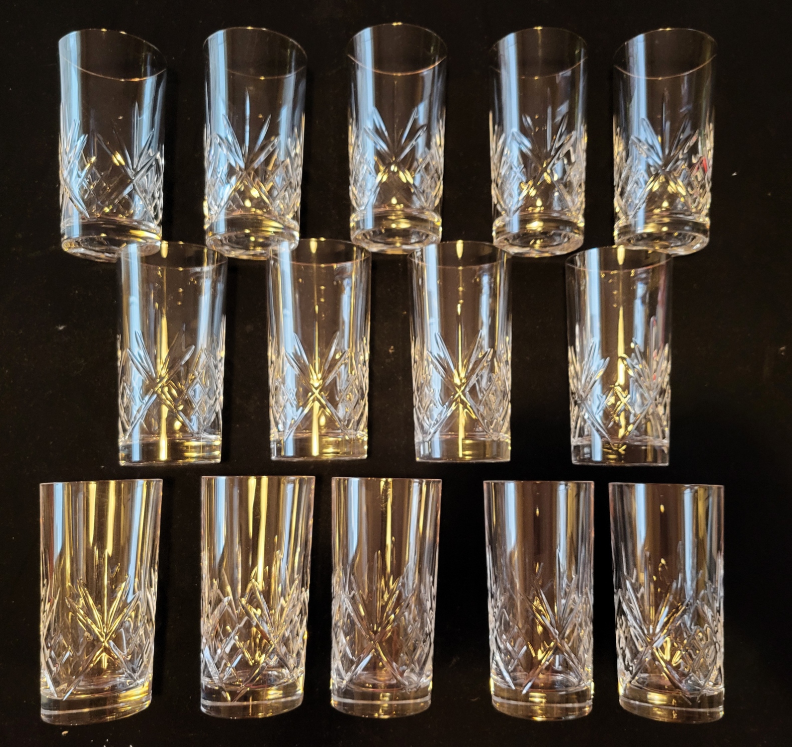 Verres à eau en cristal de Paris