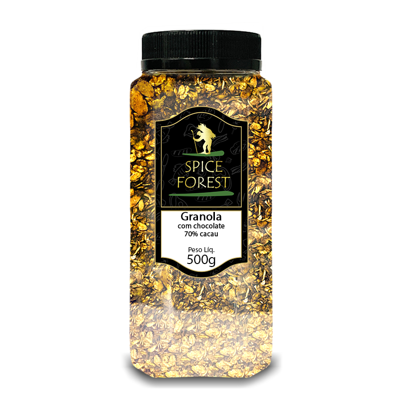 Granola com Chocolate 70% cacau - Spice Forest