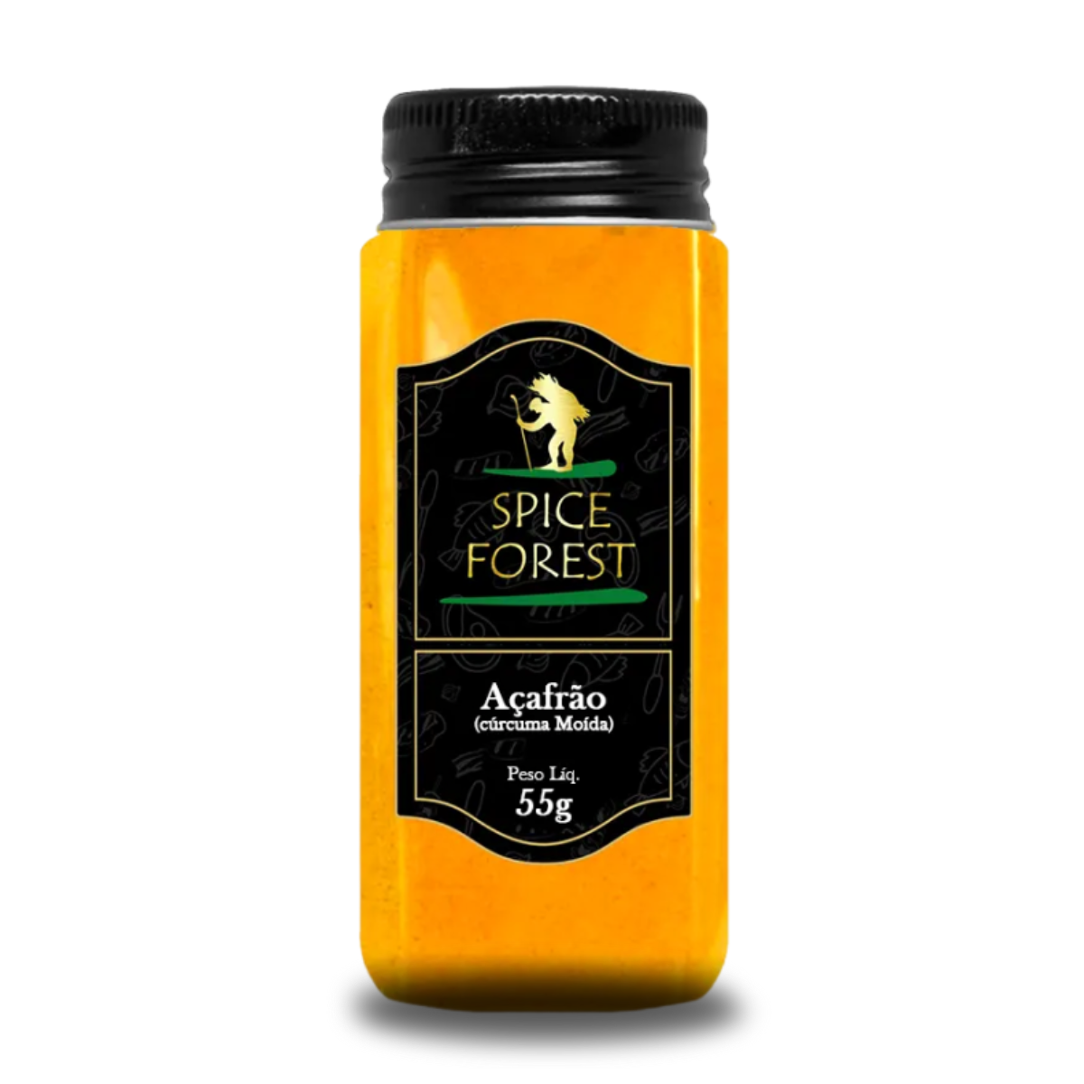Açafrão da Terra 55g - Cúrcuma moida em Pó : Perfeita para carnes, legumes e sopas - Premium e Sem Glúten - Spice Forest