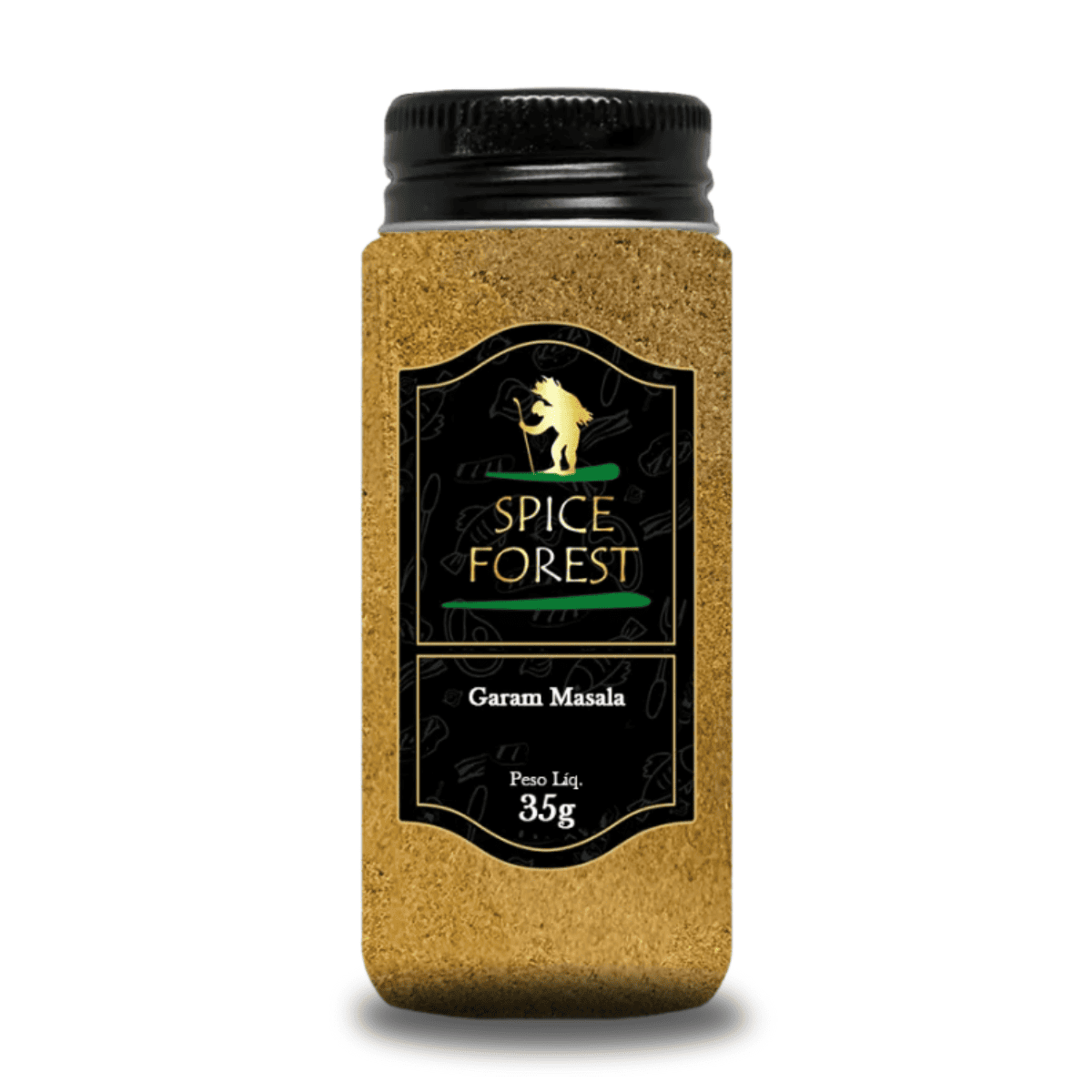 Garam Masala 45g Tempero para pratos indianos - Sem Glúten - Spice Forest