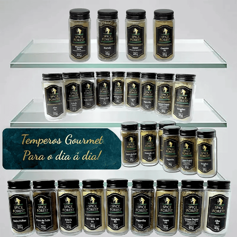 Garam Masala 45g Tempero para pratos indianos - Sem Glúten - Spice Forest